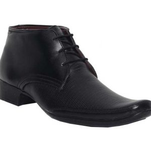 Leeport-Black-Synthetic-Leather-Shoes