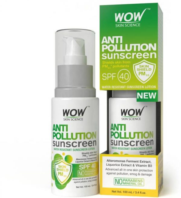 WOW Skin Science AM2PM Sunscreen SPF 50 is a broad spectrum, water resistant and longer lasting sunscreen with high sun protection factor (SPF) count of 50. It gives effective protection from skin damaging UVA and UVB sunrays to save the skin from darkening, pigmentation and signs of aging. Being water resistant it works for longer even if you have been sweating or swimming. WOW Skin Science AM2PM Sunscreen SPF 50 too is 100% vegan/vegetarian, cruelty-free, and guaranteed free of parabens and mineral oils. It contains clinically proven and totally safe bioactive plant extracts for effective, broad spectrum and longer lasting sun protection.